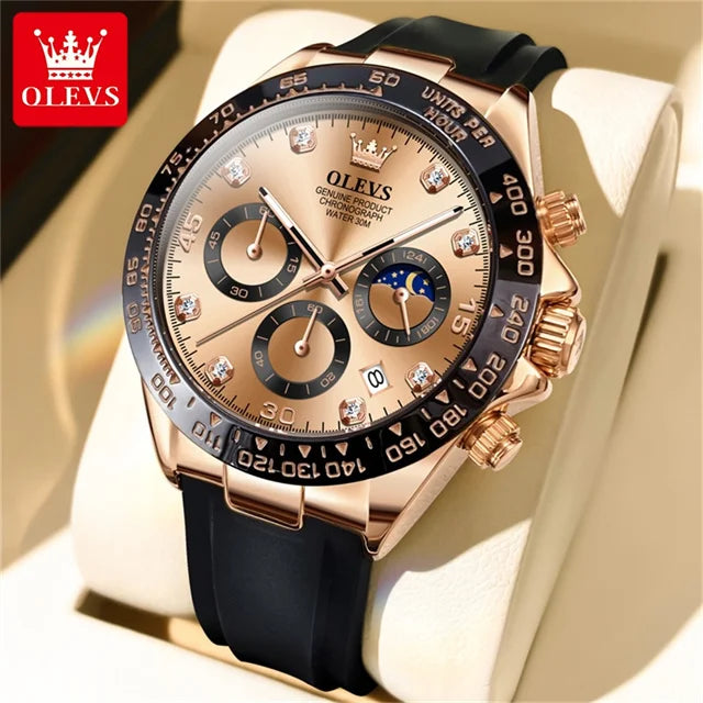 OLEVS 2875 Moon Phase Watch for Men