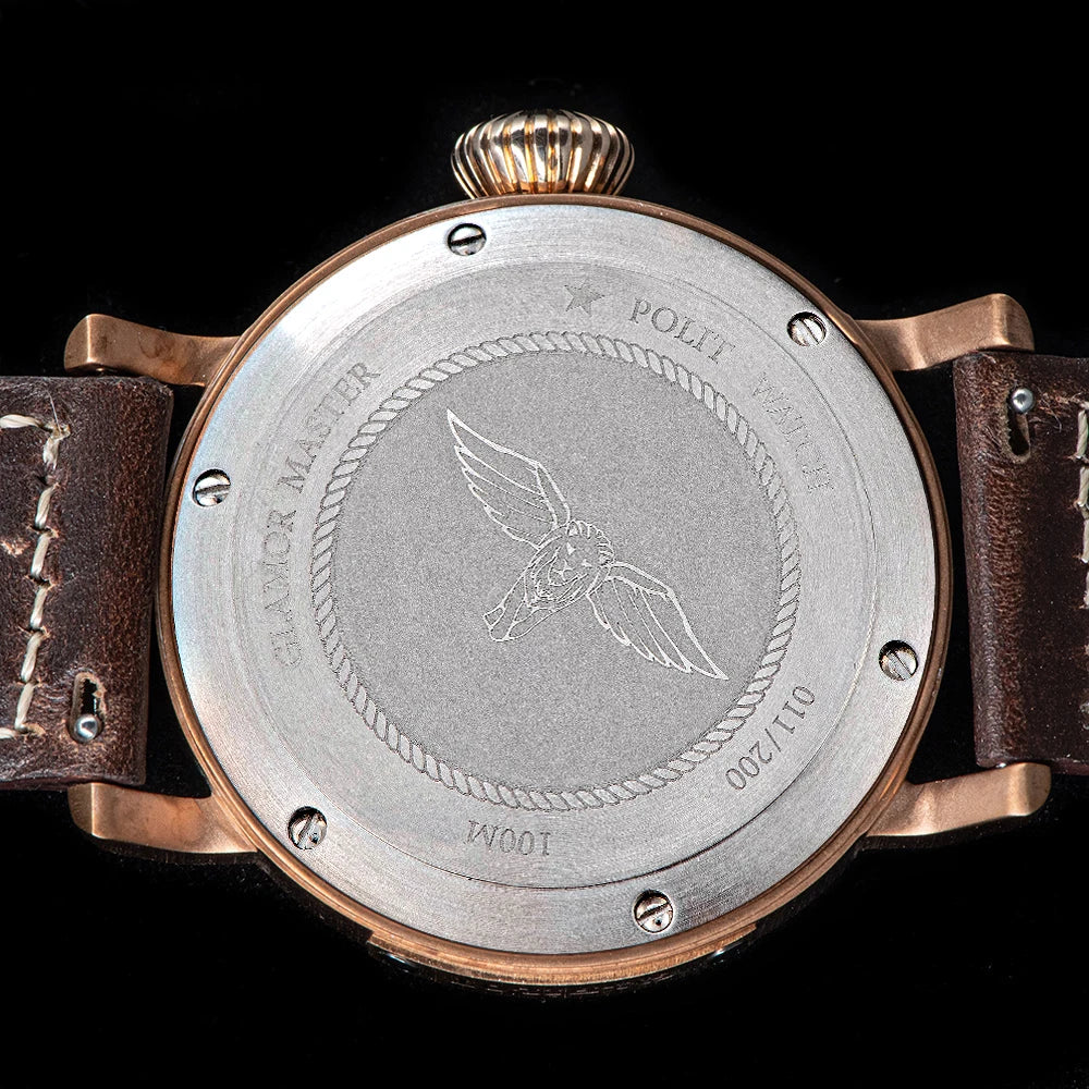 Bronze Skeleton Pilot Watch for Men