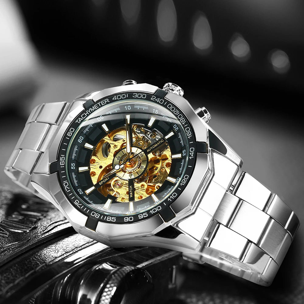 WINNER Luxury Skeleton Watch for Men
