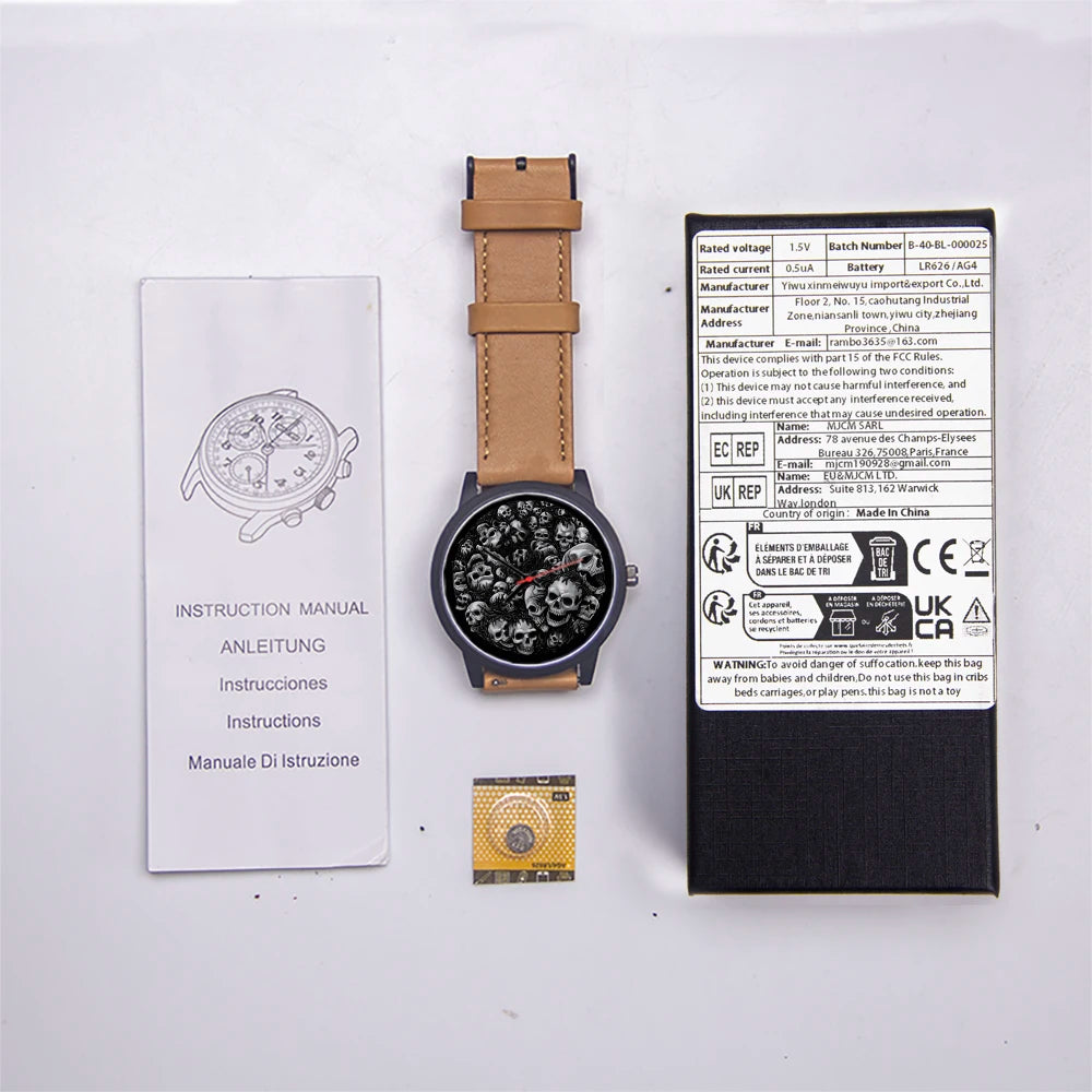 Skull Skeleton Watch for Men