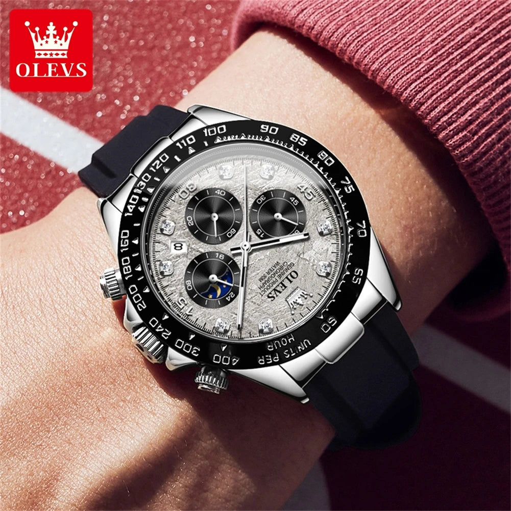 OLEVS 2875 Moon Phase Watch for Men