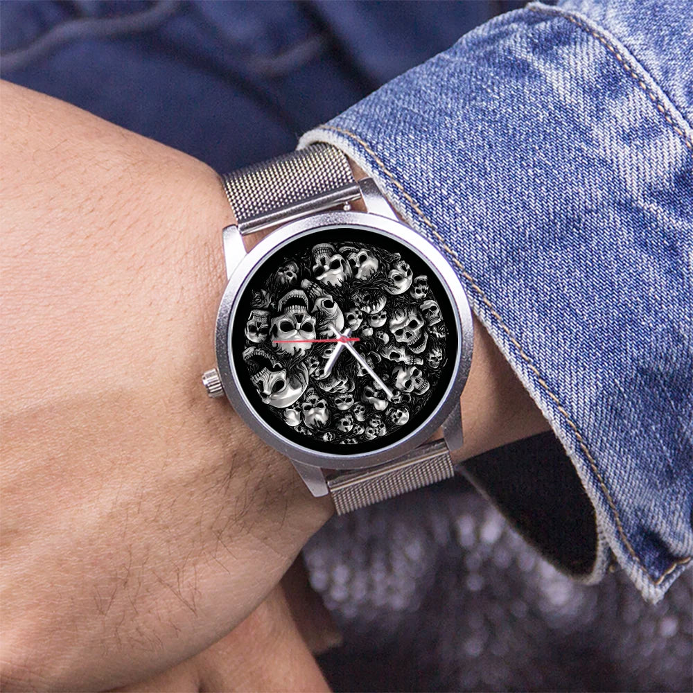 Skull Skeleton Watch for Men