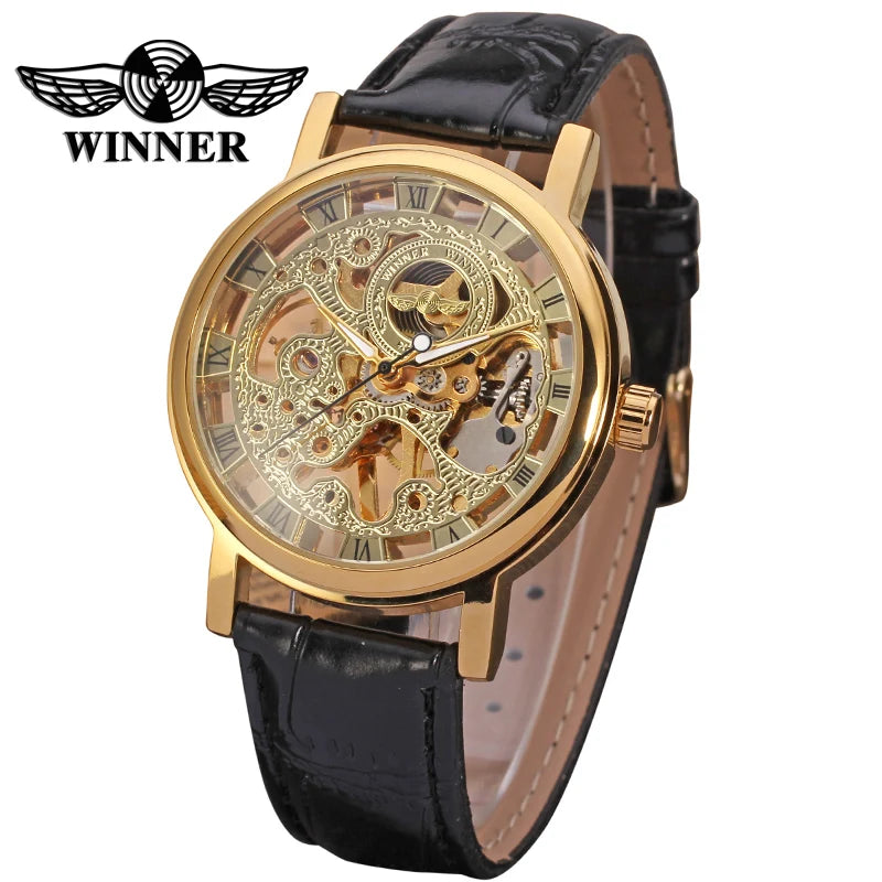 Golden Skeleton Watch for Men