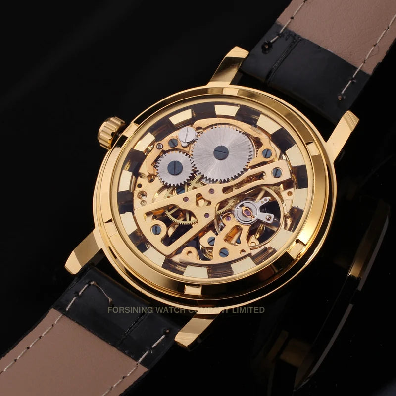 Golden Skeleton Watch for Men